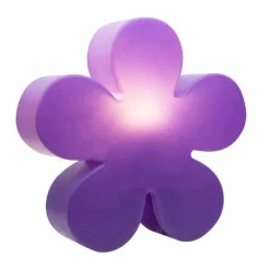 Lampada da Terra o Tavolo a Forma di Fiore Colorato, Attacco Solare - Fiorestar