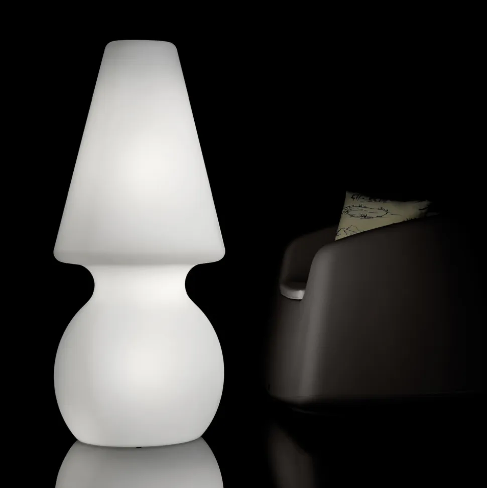 Lampada da Terra per Esterni con Luce Led in Polietilene Made in Italy - Alvarez