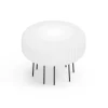 Lampada da Terra per Esterni in Polietilene Bianco Made in Italy - Disco
