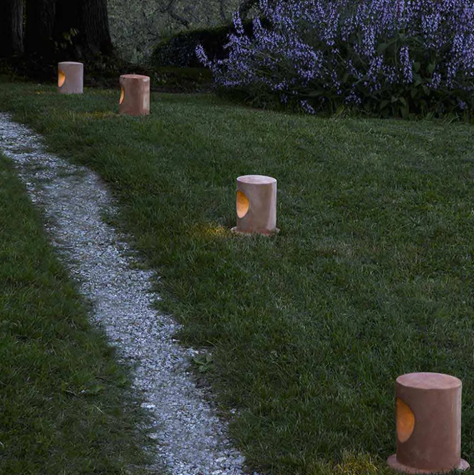 Lampada da terra per esterno in terracotta colorata U-Boat - Toscot