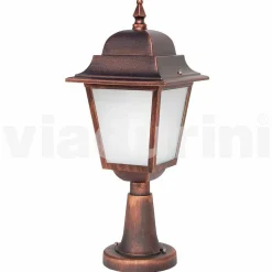 Lampada da terra per esterno in alluminio fatta in Italia, Aquilina