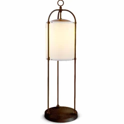 Lampada da terra per esterno  in ottone Pitosforo di Aldo Bernardi