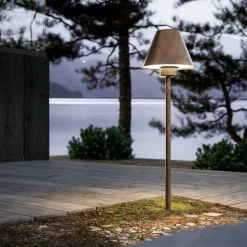 Lampada da Terra per Esterno in Ottone e Rame Made in Italy - Spada
