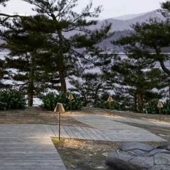 Lampada da Terra per Esterno in Ottone e Rame Made in Italy - Spada