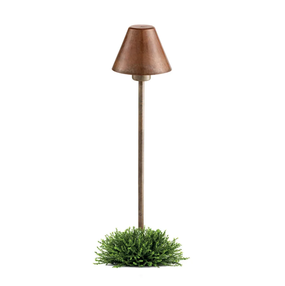 Lampada da Terra per Esterno in Ottone e Rame Made in Italy - Spada