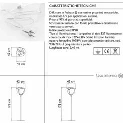 Lampada da Terra per Interno di Design a Fiore in Plastica - Baby Love by Myyour