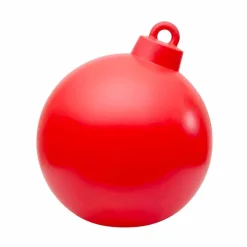 Lampada di Decoro da Interno o Esterno Palla di Natale Rossa, Bianca - Pallastar