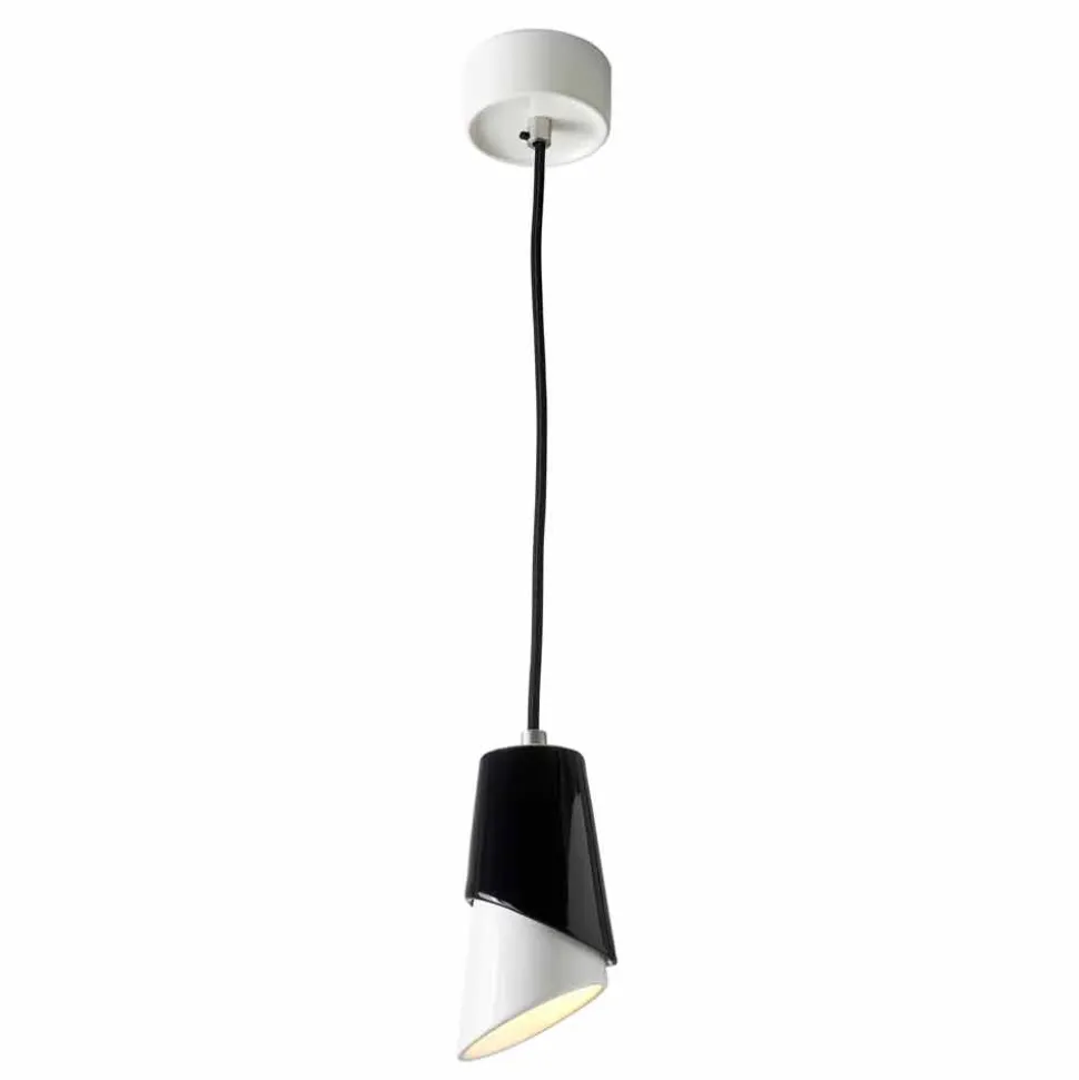 Lampada di design a sospensione in ceramica prodotta in Italia Asia