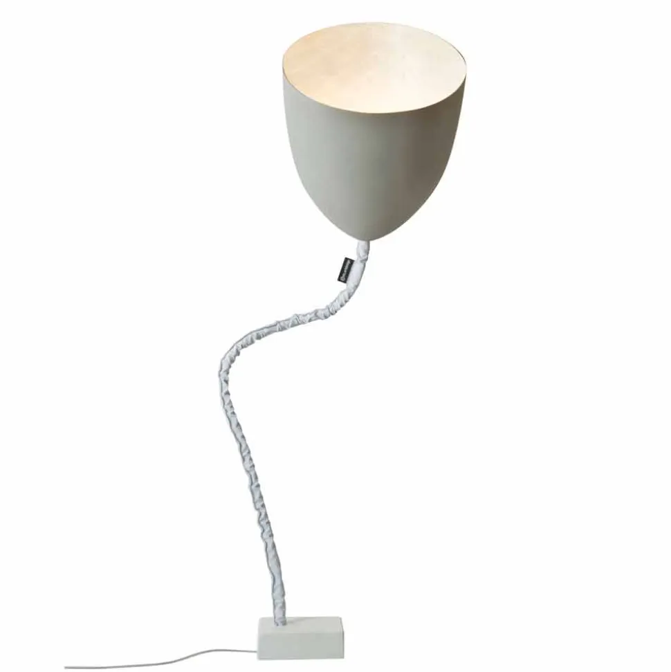 Lampada di design da terra In-es.artdesign Flower Cemento verniciata