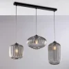 Lampada di Design in Metallo in Vetro 3 Luci Made in Italy - Tucana