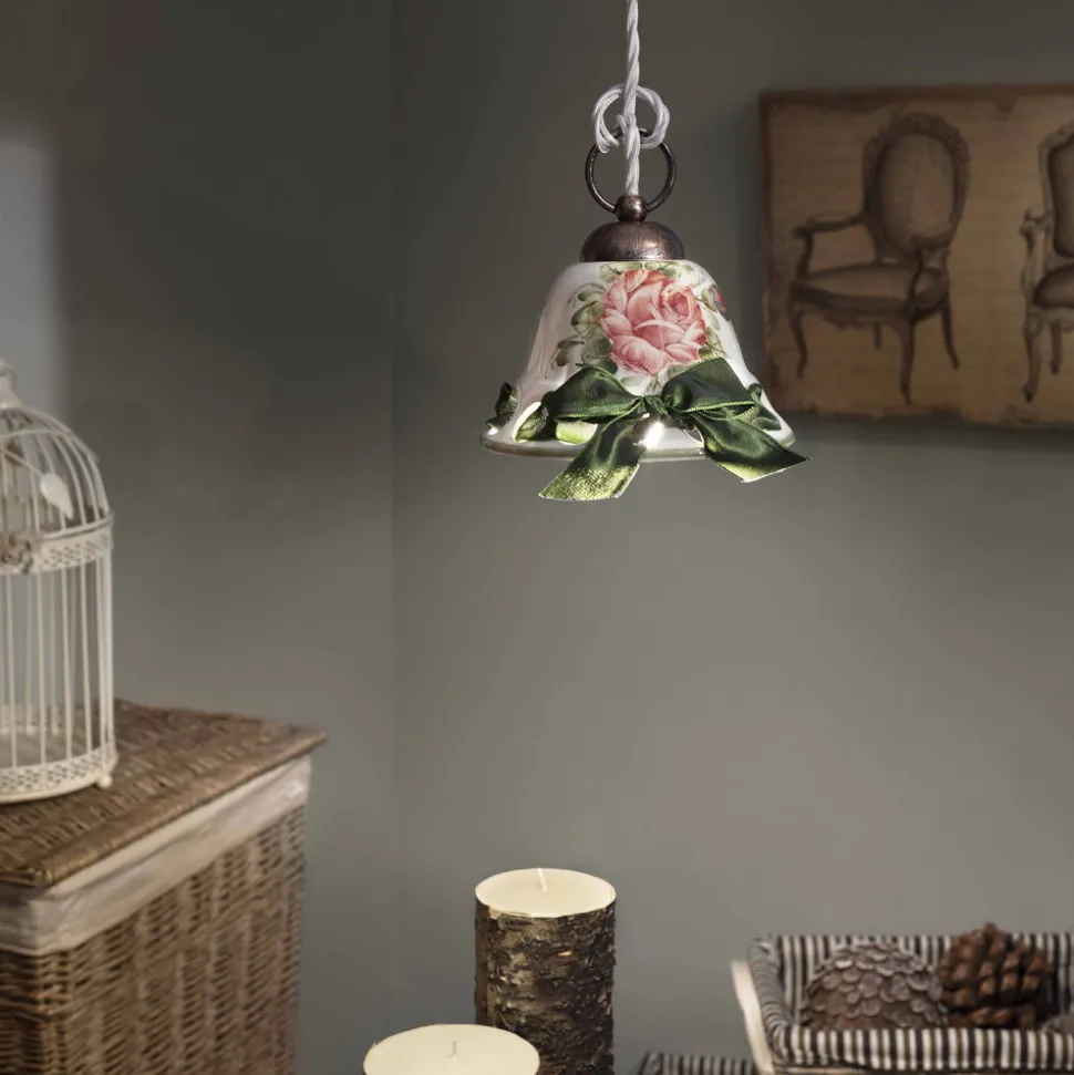 Lampada di design rustico a sospensione decorata Ferroluce Napoli