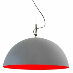 Lampada di design sospesa In-es.artdesign Mezza Luna Cemento vernice