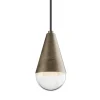 Lampada Doppia a Sospensione in Ferro e Vetro Made in Italy - Nuvoloso