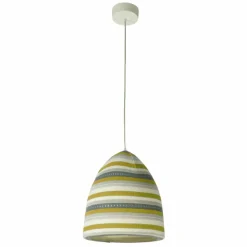 Lampada in nebulite e lana a sospensione In.es.artdesign Flower Stripe