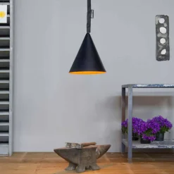 Lampada in resina a sospensione In-es.artdesign Jazz Lavagna moderna