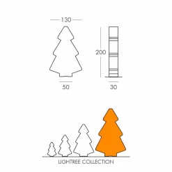 Lampada interni tavolo/terra Slide Lightree albero natale made Italy