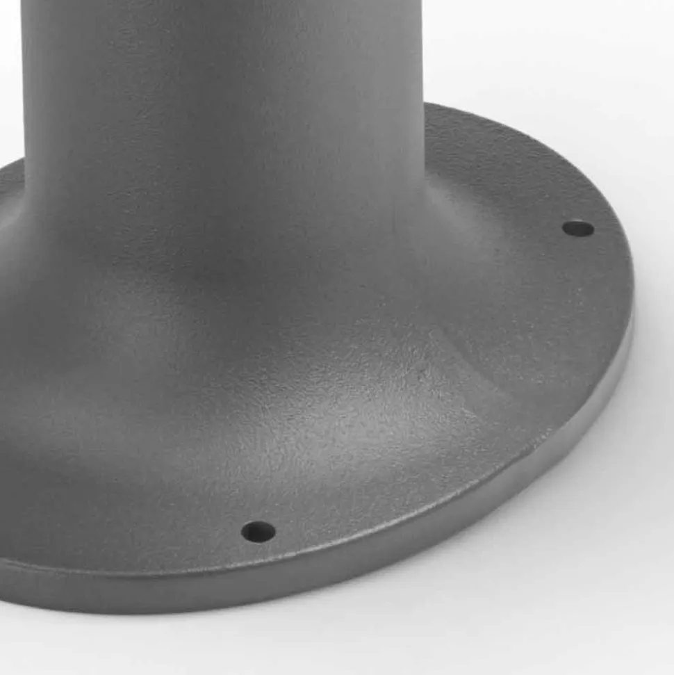Lampada Led da Giardino in Ghisa Grigio o Marrone di Design - Bitta by Il Fanale