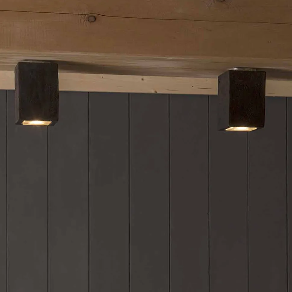 Lampada LED da soffitto da esterno, in terracotta, Smith - Toscot