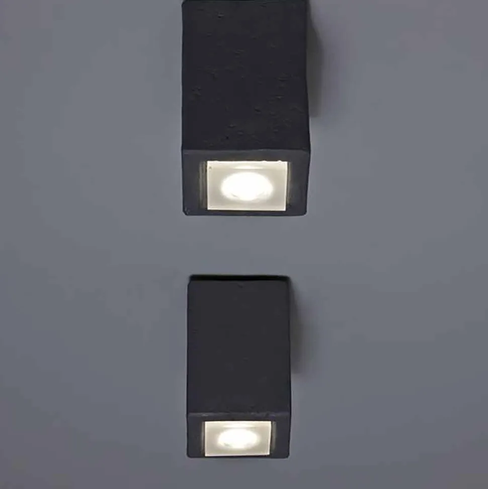 Lampada LED da soffitto da esterno, in terracotta, Smith - Toscot