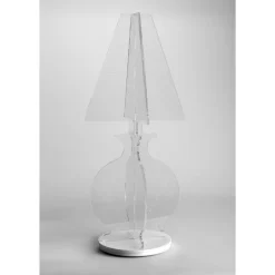 Lampada Led da Terra Plexiglass Marcato a Laser Moderna 3 Misure -  Raissa
