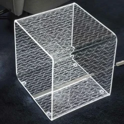 Lampada Led Rgb in Cristallo Acrilico Trasparente Decoro Laser - Robiola