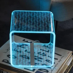 Lampada Led Rgb in Cristallo Acrilico Trasparente Decoro Laser - Robiola