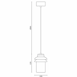 Lampada moderna a sospensione in ceramica rossa made in Italy Asia