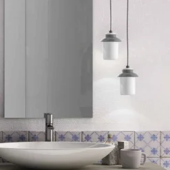 Lampada moderna a sospensione in ceramica colorata made in Italy Asia