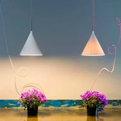 Lampada moderna a sospensione In-es.artdesign Pop 2 laprene colorata