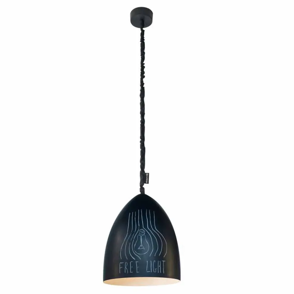 Lampada moderna a sospensione In-es.artdesign Flower S Lavagna resina
