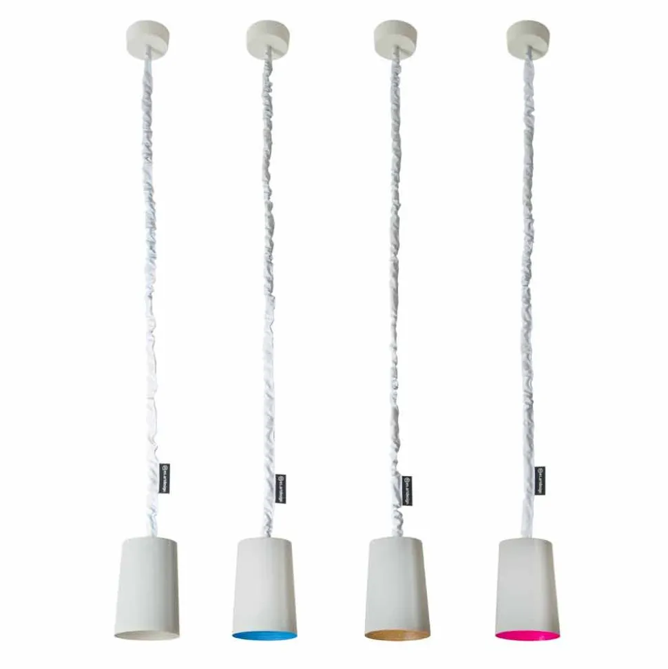 Lampada moderna a sospensione In-es.artdesign Paint Cemento verniciata