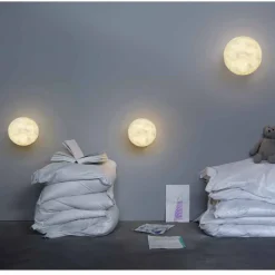 Lampada moderna da muro In-es.artdesign A. Moon in nebulite