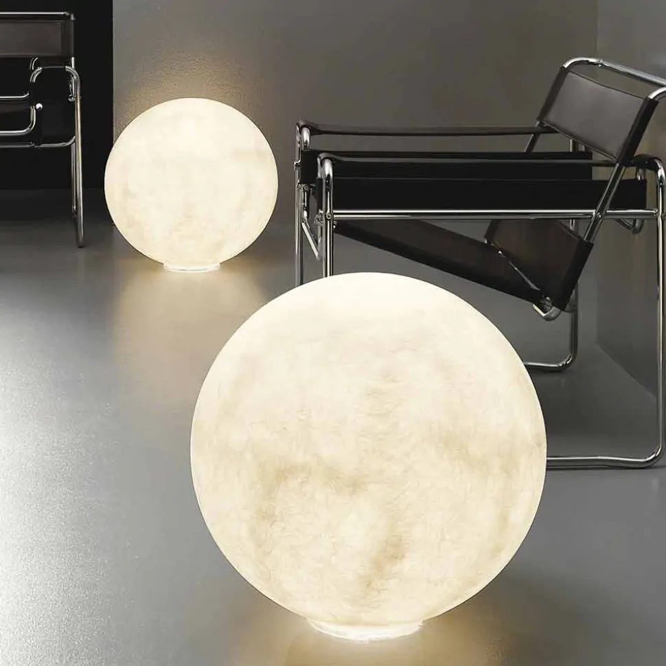 Lampada moderna da tavolo sferica In-es.artdesign Floor Moon nebulite