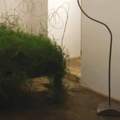 Lampada moderna da terra bianca nebulite In-es.artdesign Luna H210cm