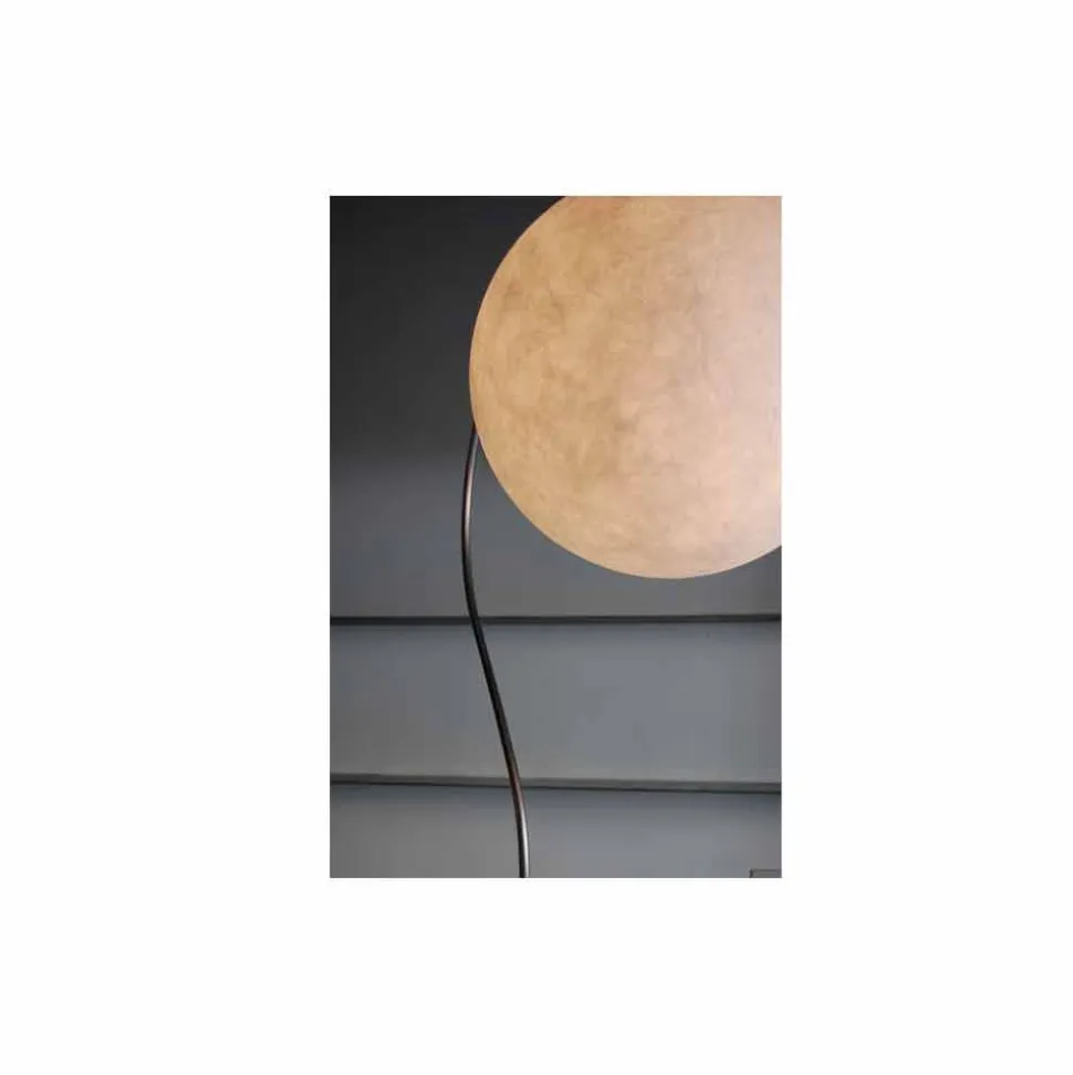Lampada moderna da terra bianca nebulite In-es.artdesign Luna H210cm