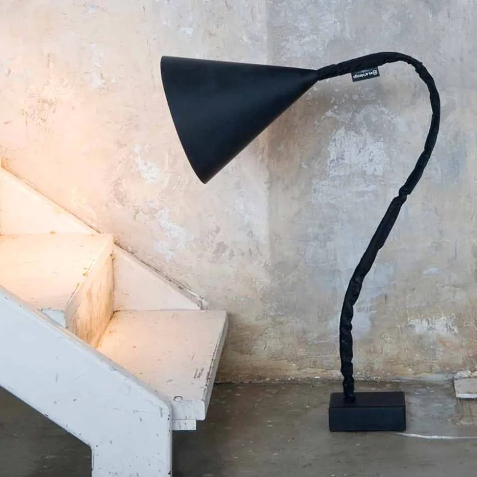 Lampada moderna da terra In-es.artdesign Flower Lavagna in resina