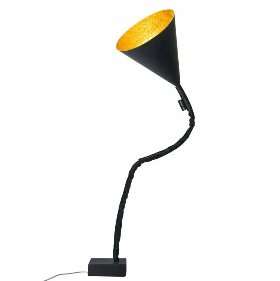 Lampada moderna da terra In-es.artdesign Flower Lavagna in resina