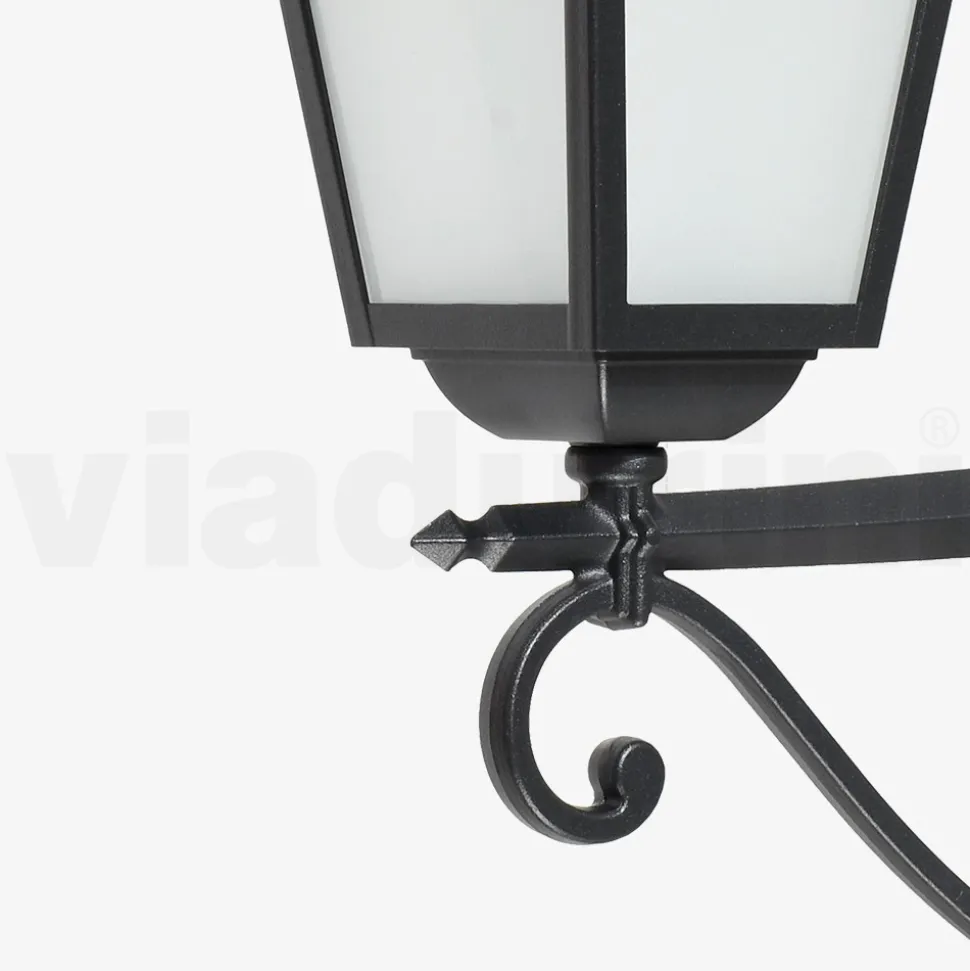 Lampada Outdoor Realizzata in Alluminio Antracite e Vetro Made in Italy - Elric