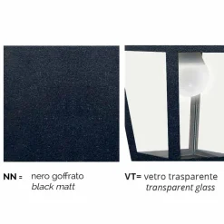 Lampada per giardino a parete in alluminio made in Italy, Aquilina