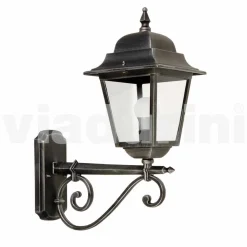 Lampada per giardino a parete in alluminio made in Italy, Aquilina