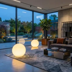 Lampada per Interni a Forma di Sfera in Polietilene Made in Italy - Calipso