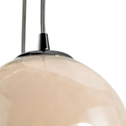 Lampadario a Cinque Cupole Sospeso in Vetro Veneziano Made in Italy - Lucilla