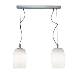 Lampadario a Due o Tre Lumi in Vetro Soffiato a Mano Made in Italy - Sibilla