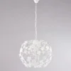 Lampadario a 3 luci in metallo e cristallo per arredare il soggiorno – Orchidea