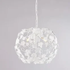 Lampadario a 3 luci in metallo e cristallo per arredare il soggiorno – Orchidea