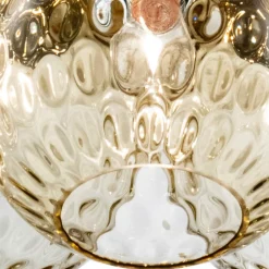 Lampadario a Mazzo Tre Lumi in Vetro Soffiato Veneziano Made in Italy - Lucilla