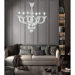 Lampadario Artigianale in Vetro Veneziano Soffiato Stile Classico - Vanity
