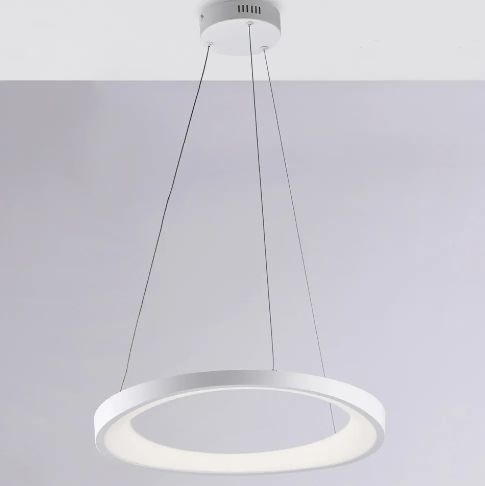 Lampadario a sospensione in metallo cromo e argento per interni – Voyager