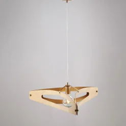 Lampadario a Sospensione in Metallo Cromo Argento - Apus