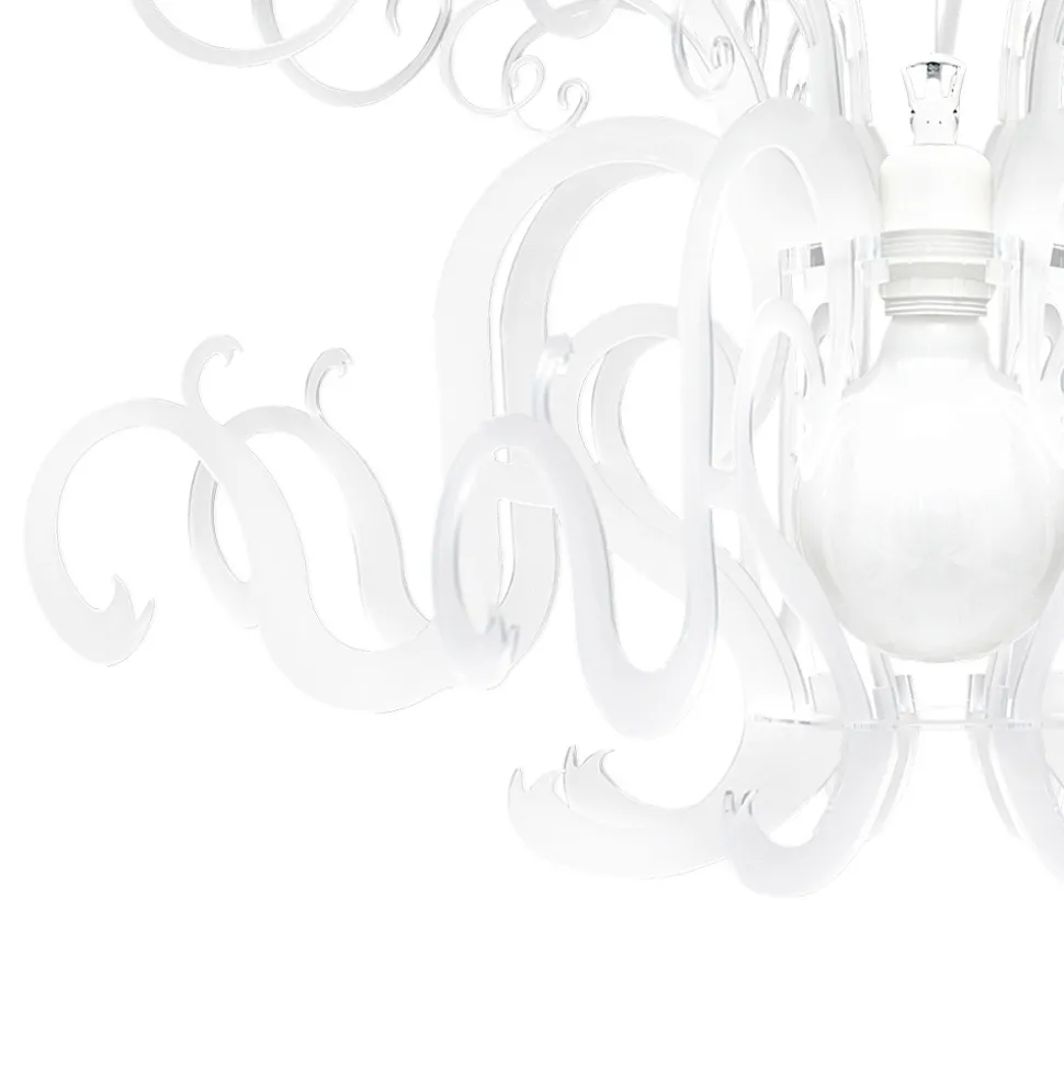 Lampadario a Sospensione in Plexiglass Bianco o Nero Riciclabile - Sancio